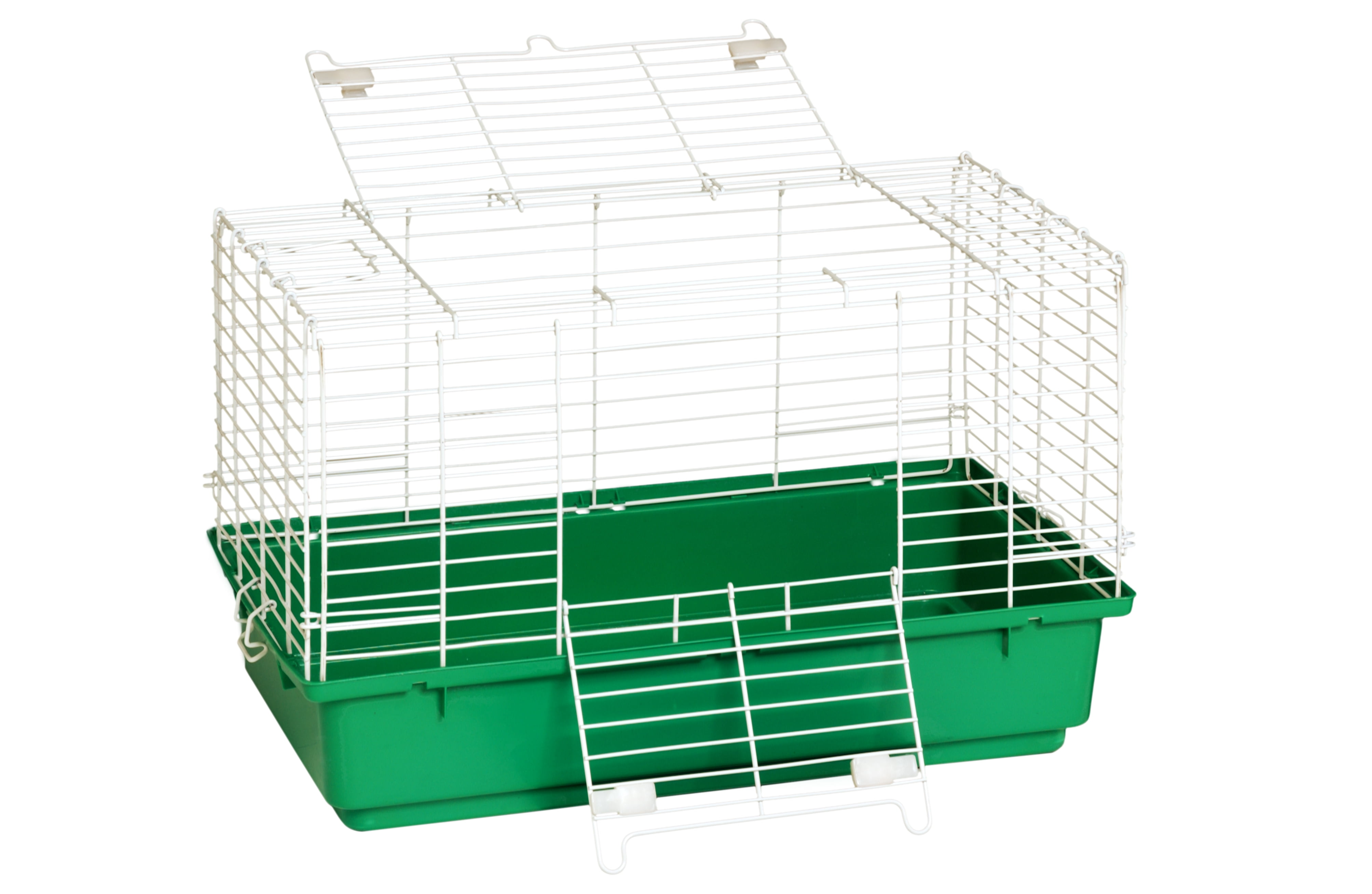 Plastic bin top rabbit cage