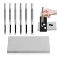 thumbnail image 1 of For 9piece Punching Tool Hollow Punch Set For Stitching Punching, 1 of 5