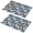 Pioneer Flower Floral-1, variant on Placemat, Pioneer Flower Floral Print Pattern Place Mats Table Mat Set Of 2, PVC Washable Placemats for Party Kitchen Dining Decoration, 18x12 Inch, Fade Resistant