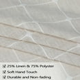 thumbnail image 5 of Farmhouse Plaid Curtain Valance, Rod Pocket Thicken Boho Linen Small Valance Curtain, 5 of 9
