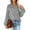 Grey, variant on Arlun Flowy Chiffon V-Neck Long Sleeve Blouse for Women Elegant Polka Print and Shirred Detail Lightweight Soft Pullover Tops Loose Fit Comfy Shirts for Fall Winter Wear Yellow XL