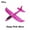 1pcs Deep Pink 48cm, variant on Foam Glider Planes Airplanes Hand Throwing toy 36CM 48cm Flight Mode Inertia Planes Model Aircraft for Kids Outdoor Sport