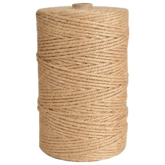 656ft Jute String,3mm Decoration Hemp Twine String,Sturdy Rope for Artworks,Gift Packing,Wedding Decoration,Gardening,DIY Crafting