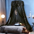 thumbnail image 2 of Kertnic Dosel de Cama Soñador para Niñas, Cortinas de Dos Capas de Tul Transparente, Doseles para Niños y Adultos, Red Mosquitera para Cama Queen y King (Doble Capa-Negro), 2 of 8