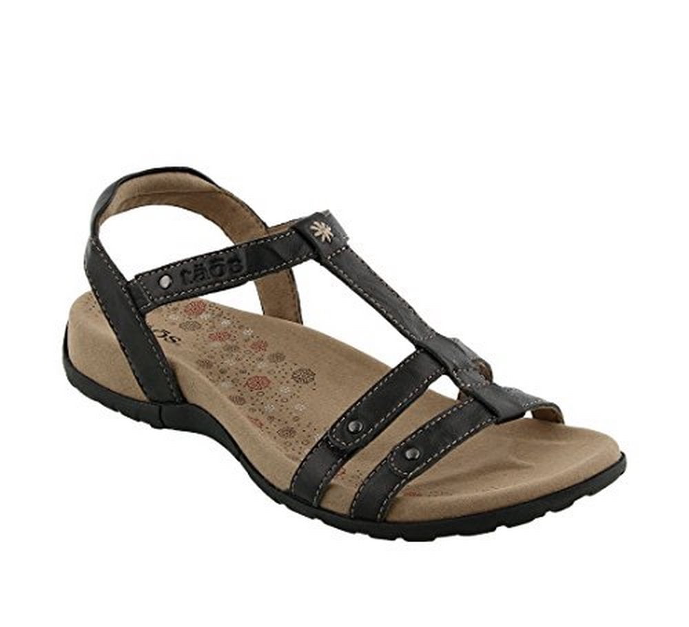 Catan taos women's trophy sandal,black,9 m us