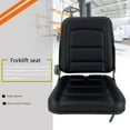 thumbnail image 2 of NICCOO Universal Forklift Seat for Garden Lawn Mower, Komatsu Style Folding Seat Suspension Seat with Adjustable Backrest Slidable Track for Mini Digger Forklift Excavator & Skid Loader, Black, 2 of 11