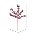 thumbnail image 4 of Vickerman 22" Burgundy Glitter Heather Artificial Christmas Spray. Includes 12 sprays per pack., 4 of 4