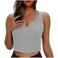 thumbnail image 1 of WMTBSRSW Big Sales Ribbed Workout Tank Tops for Women Slim Fit Scoop Neck Athletic Crop Top Solid Color Basic Sports Tops, 1 of 5