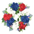 thumbnail image 1 of Primavera Verano floral Decoración de Simulación Coronas artificiales, 1 of 8