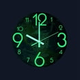 thumbnail image 4 of Reloj de pared luminoso moderno redondo grande de 30 cm. Ideal para dormitorio o sala de estar. tierra, 4 of 9