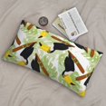 thumbnail image 6 of King Pillow Cases Standard Size - Cute Toucan Monstera On Branch Soft Envelope Closure Microfiber Block Print Pillow Cover, Wrinkle Stain Resistant Travel Pillow Covers Standard Size 20x36in, 6 of 7
