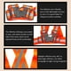 thumbnail image 3 of Chaleco reflectante unisex Chaleco reflectante de seguridad Chaleco de rayas reflectantes C Abanopi Chaleco reflector, 3 of 7