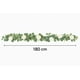 thumbnail image 2 of Guirnalda de hojas artificiales, enredadera decorativa, follaje sintético con flores, tira de 180 cm para Navidad, boda y decoración del hogar, 2 of 4