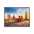 thumbnail image 1 of Cuadro Londres Big Ben Paisaje London Tipo Oleo Tela 100% Algodón Canvas Listo para Colgar 80x60 Marco Flotado Dorado Maxigráfica Shop Cuadro Paisaje Cultural, 1 of 6