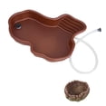 thumbnail image 3 of Runquan Reptile Bathing Dish Pool Decorative for Tortoises Chameleon Bearded Dragons with drainage, 3 of 8