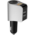 thumbnail image 2 of Nuevo Cargador USB Mini USB Multi-Mechero - 3 USB - 5V /3.6A - Función Voltímetro Pantalla LED Batería - Compatibilidad Universal (3usb) Plata TUNC Sencillez, 2 of 5