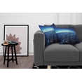 thumbnail image 3 of Ambesonne Paris Throw Pillow Cover 2 Pack, Eiffel Tower Cityscape, 16", Navy Blue, 3 of 5