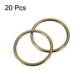 thumbnail image 3 of Metal O Rings, 20 Pack 35mm(1.38") ID 3mm Thick Welded O-Ringe, Bronze Tone, 3 of 6