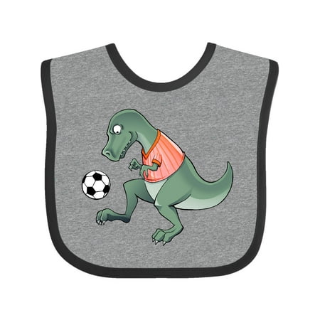 

Inktastic Soccer Dinosaur Gift Baby Boy or Baby Girl Bib