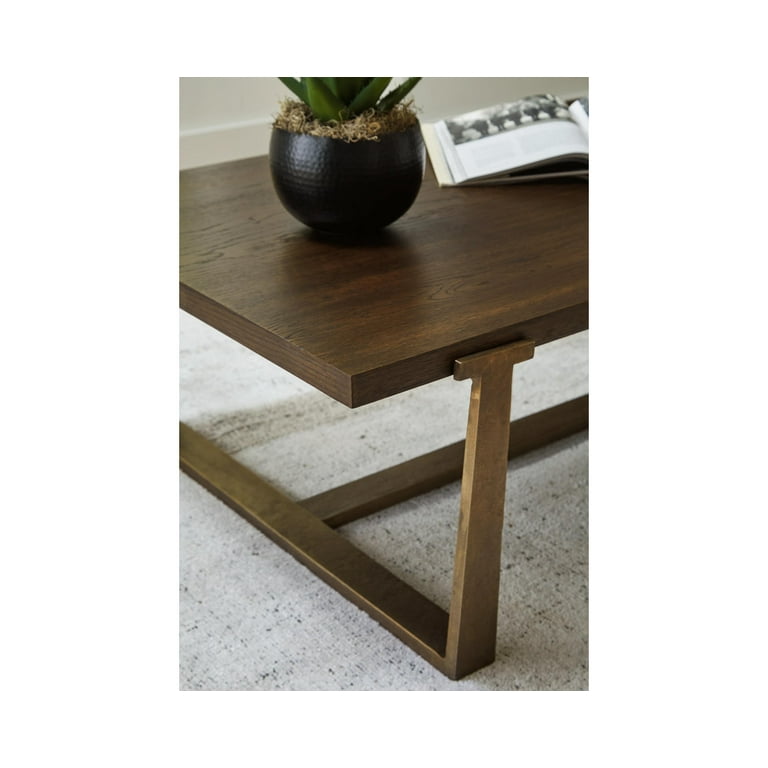 Balintmore Coffee Table - Brown/Gold Finish Balintmore Coffee Table - Brown/Gold Finish
