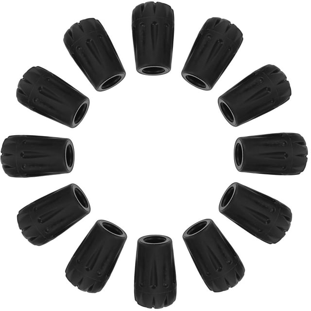 RUNROTOO 15 Pcs Embouts de Remplacement en Plastique Résistants à l'Usure pour Bâtons de Randonnée