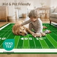 thumbnail image 4 of ODIKA Football Field Door Theme Gridiron Bold Numbered Markers Doormat Non-Slip Chair-Friendly Floor for Dining Room, Under Table, Office, 4 of 7