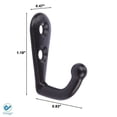 thumbnail image 4 of Deago 20 Pack Wall Mounted Coat Hook Robe Holder Cloth Key Hanger Rustic Hooks with 40 Pieces Screws for Bath Kitchen Garage, 4 of 8