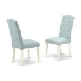 thumbnail image 4 of East West Furniture Oxford 5-piece Wood Dining Set in Linen White/Baby Blue, 4 of 6