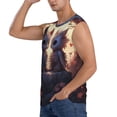 thumbnail image 2 of Disketp Romantic Rose Animal Couple Sleeveless Tshirts for Men, Muscle Shirts for Men Dry Fit Tank Top-Small, 2 of 5