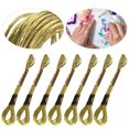 thumbnail image 3 of Filfeel 24Pcs intersect‑Stitch Thread Light Gold Embroidery Glossy Braided Floss Hand‑Made Cotton Skeins,Embroidery Floss,Embroidery Thread, 3 of 9