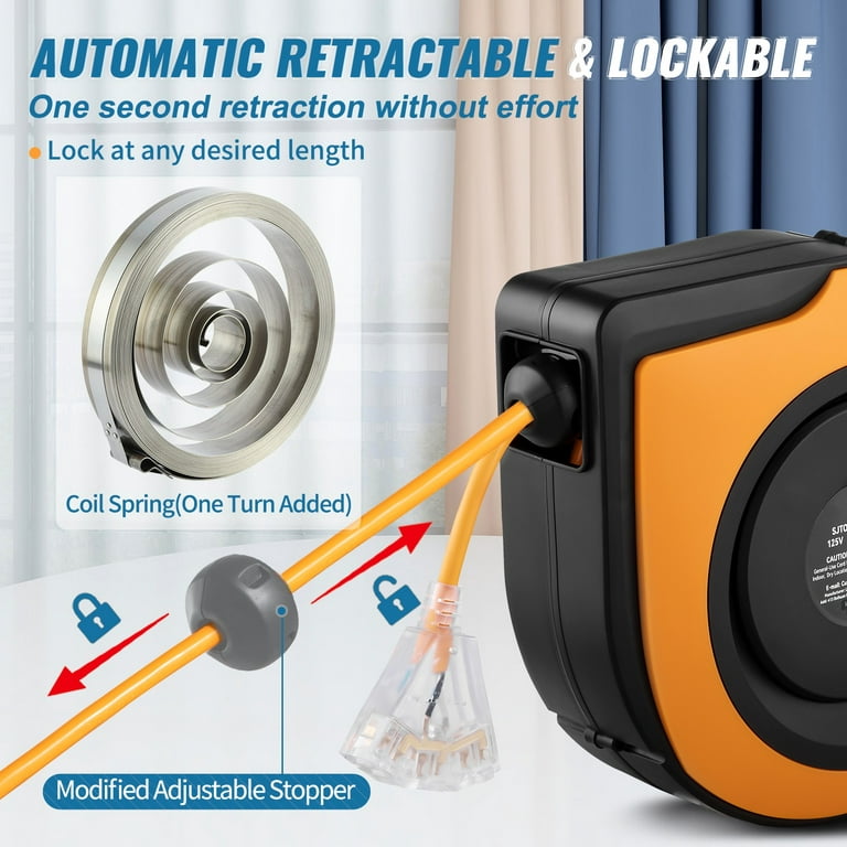Ultracharge 10A (Auto-Retractable) Extension Reel Lead 15M