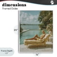thumbnail image 4 of Stupell Industries Traditional Vintage Poolside Woman White Framed Giclee Art, 16 x 20, by Franklyn Gregory, 4 of 8