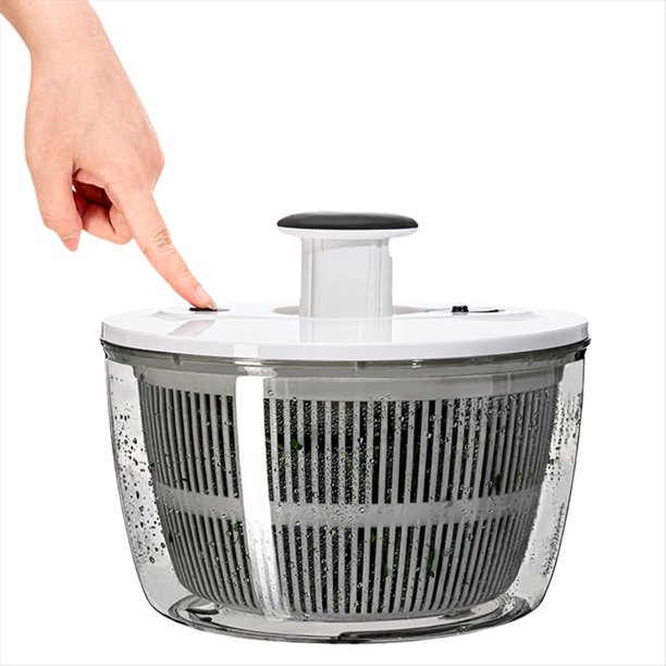 Deshidratador de Ensaladas, Deshidratador de Verduras Grande, Centrifugador Manual de Ensaladas, Cesta para Lavar y Escurrir Frutas, Utensilios de Cocina.
