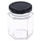 thumbnail image 1 of EeaseMX Botella de vidrio transparente hexagonal de 45 ml, 60 g, para almacenar miel, nueces, azúcar, para cocina (imagen 1), 1 of 7