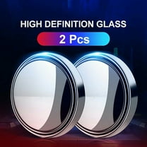 PinShang HD 360 Degree Adjustable Wide Angle Car Rear View Convex Mirror, Vehicle Blind Spot Rimless Mirror