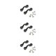 thumbnail image 1 of Greeniant Keep Diving KK-A06 Tornillos de acero inoxidable Nylon Deck Loops Pad Eye Kit Set Herramienta de transporte de lago Utensilios Type1 NO1, 1 of 6