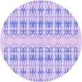 thumbnail image 1 of Ahgly Company Indoor Round Patterned Purple Mimosa Purple Area Rugs, 8' Round, 1 of 6