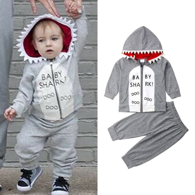 Toddler Boy 2/3PCs Tracksuits Sport Outfit Set Party gift Size 6-36m Joggers 
