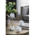 thumbnail image 6 of A&B Home Selenite Stone Flower Taper Candleholder 5.1" x 5.1" x 14.2", 6 of 6