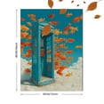 thumbnail image 3 of Goldfish Phone Booth Surreal Canvas Print, Whimsical Creative Art, Unique Home Wall Decor, 3 of 8