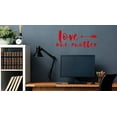 thumbnail image 4 of Love One Another Arrow Wall Sticker Vinyl Letters Decals Home Décor, 23x10-Inch Red, 4 of 6
