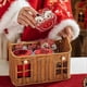 thumbnail image 3 of Woven Picnic Basket, Handmade Fruit Bread Snack Tote,Portable Carry Bag, 3 of 5