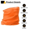 thumbnail image 4 of Uxcell 2pcs Gaiter de Cuello Refrigerante de Verano Unisex Máscara Facial Protectora Solar, Naranja, 4 of 7