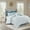 Blue#2, variant on Bed In A Bag, Full/Queen 100% Cotton Sateen Embroidered Comforter Set, White Cotton Bedding Set,Cotton Bed Sheet Set, Household Supplies & Décor Bedding Bedding Sets