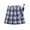 Blue2, variant on Girls Skirt High Waist Plaid Pleated Skirt with Built-Shorts Girls A-line Uniform Skirts with Neck Tie (Blue2 12-13 Years)