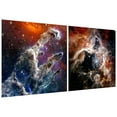 thumbnail image 2 of "The Eagle and Tarantula Nebula" Frameless Free Floating Reverse Printed Tempered Glass Wall Art, 2 of 9