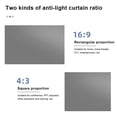 thumbnail image 4 of ZheElen Projector Screen Curtain Metal Anti-Light Projectors Fabric Punching Free Projection Reflective Cloth for Hotel Outdoor 130inch/16:9/Box, 4 of 9
