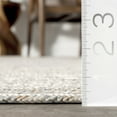 thumbnail image 2 of nuLOOM Rowan Braided Texture Indoor/Outdoor Area Rug, 7' 6" x 9' 6", Oval, Rowan Ivory, 2 of 7