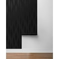 thumbnail image 6 of NextWall Jet Black Ikat Eclipse Peel and Stick Wallpaper - 20.9 in. W x 18 ft. L Roll, 6 of 7