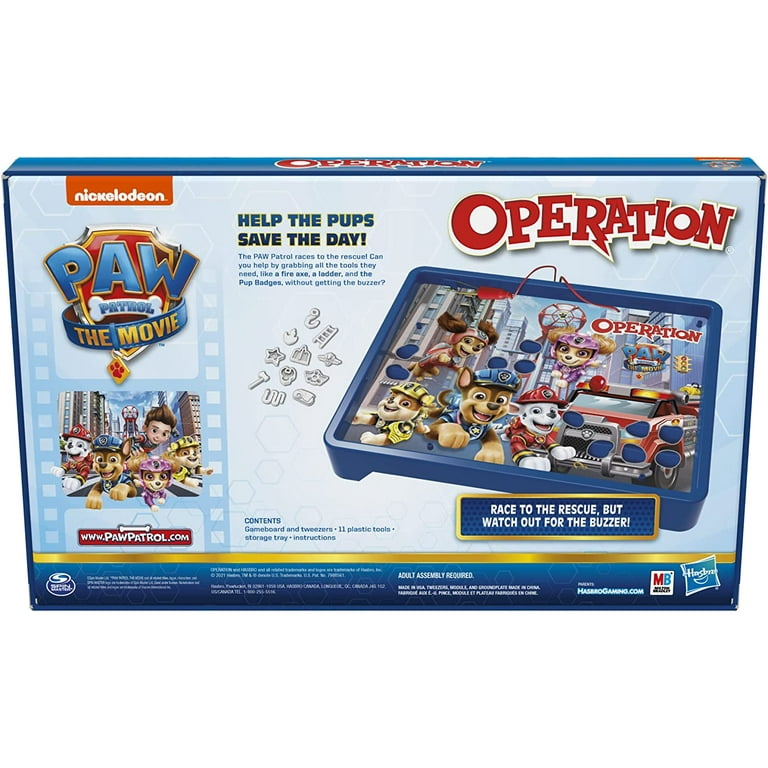 Operation Game Paw Patrol The Movie Edition Board Game for Kids Ages 6 and Up Paw Patrol Game for 1 or More Players